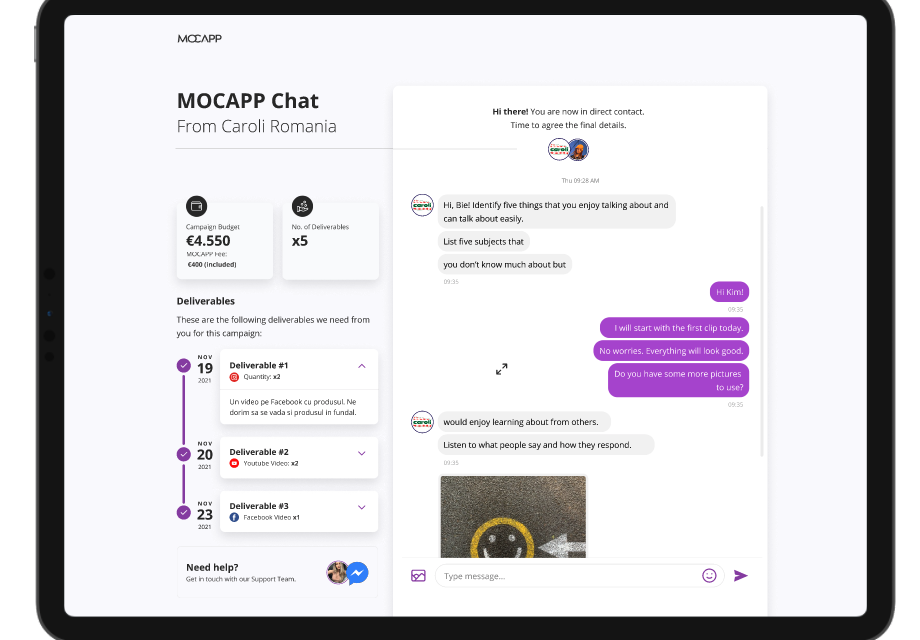 MOCAPP Chat