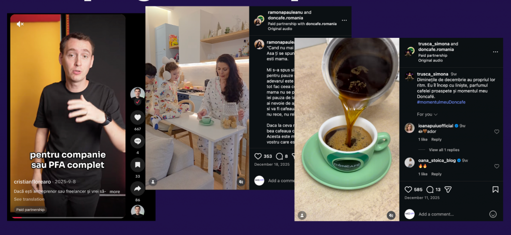 Exemple campanii - succesul campaniilor cu influenceri